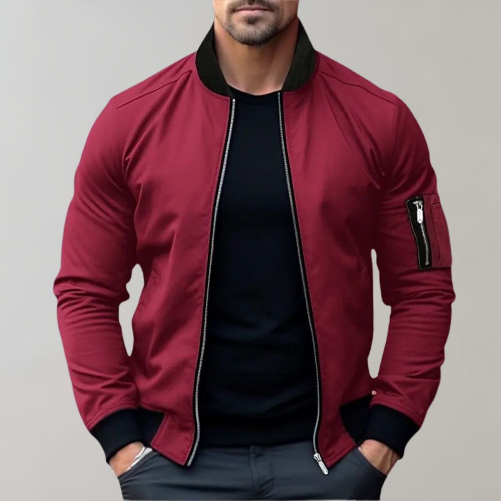 Darryl | Men's Zip-Up Bomber Jacket