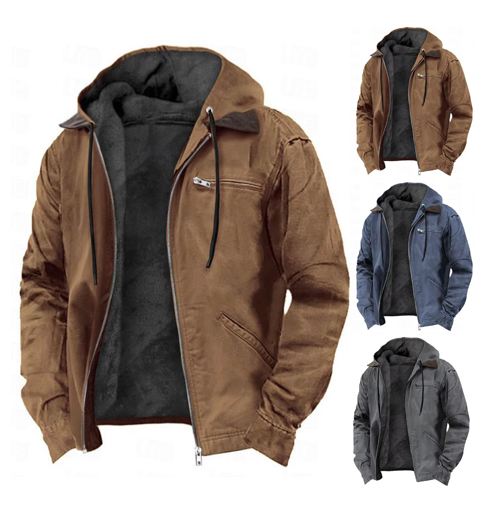 Morgan | Men's Hooded Zip-Up Jacket